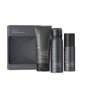 Чоловічий подарунковий набір набір (гель-пінка для душу+скраб+дезодорант)