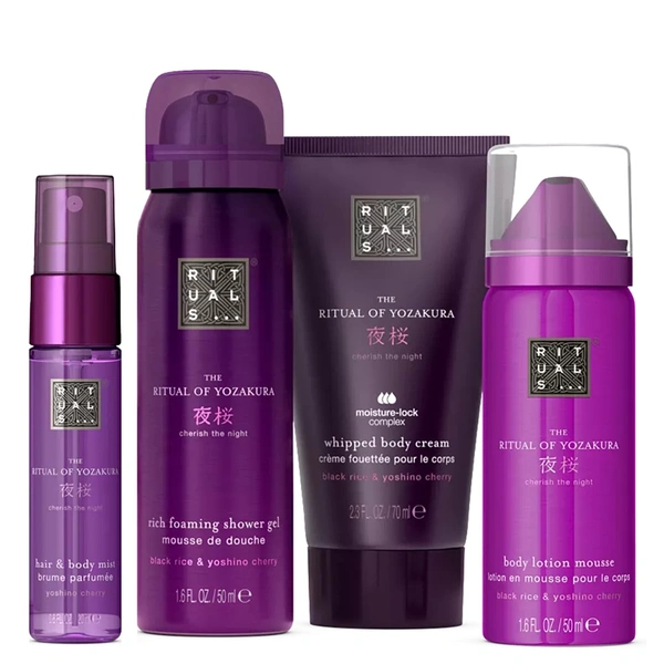 Подарунковий набір (пінка для душу+крем для тіла+мус+спрей)