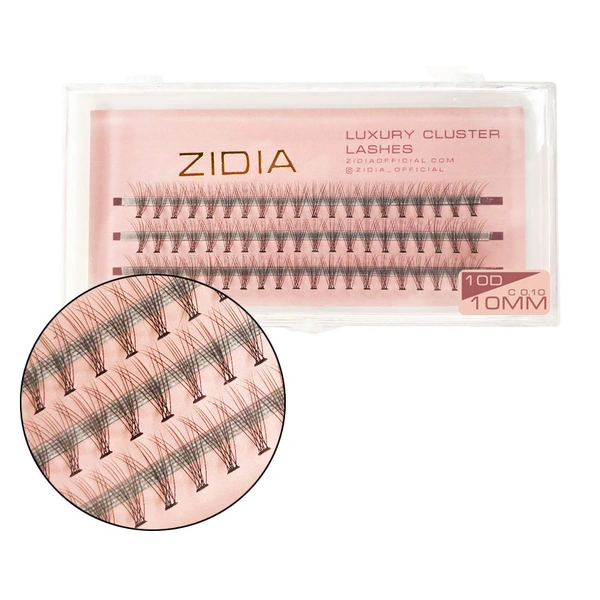 Вії пучкові (3 стрічки, розмір 10 мм)