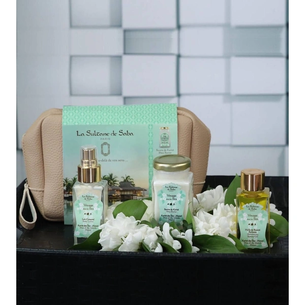 Набір подарунковий (лосьйон для тіла+крем для тіла масло ши+шимерна олійка)