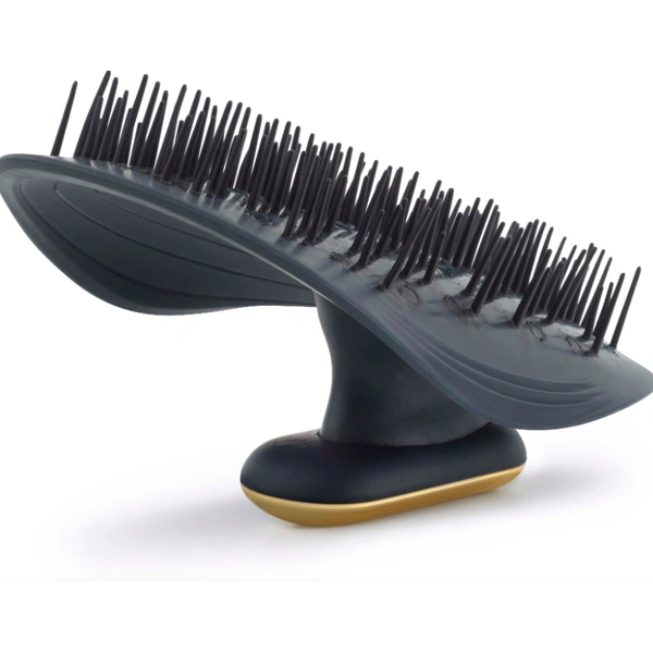 Вібруюча масажна щітка для шкіри голови та волосся з тримачем