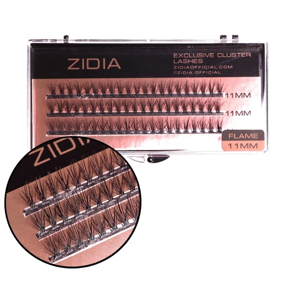 Вії пучкові (3 стрічки, розмір 11 мм)