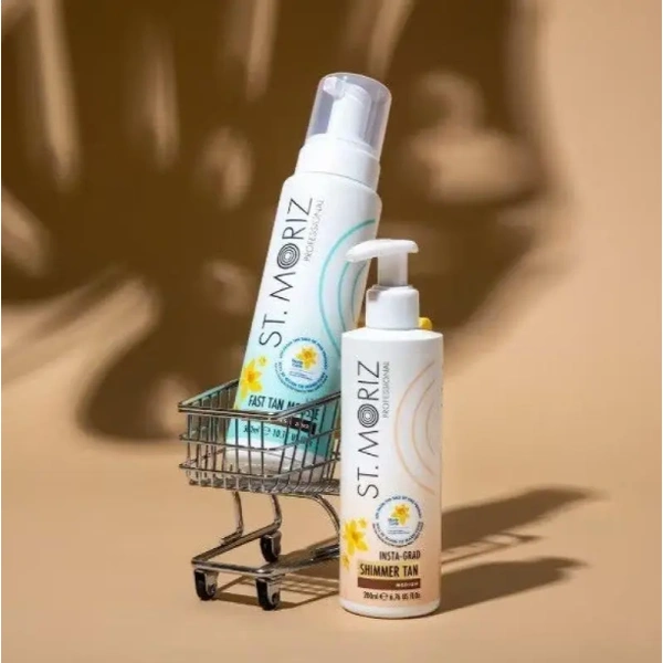 Засіб для легкої засмаги з ефектом шимеру