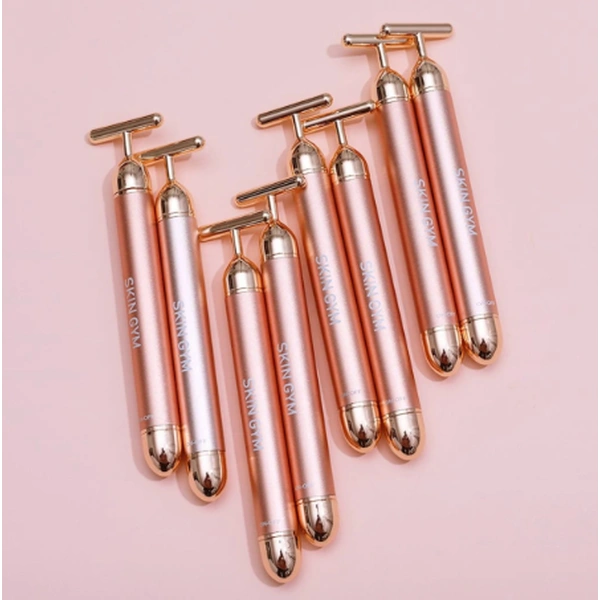 Масажний вібро-ролер для обличчя т-подібний