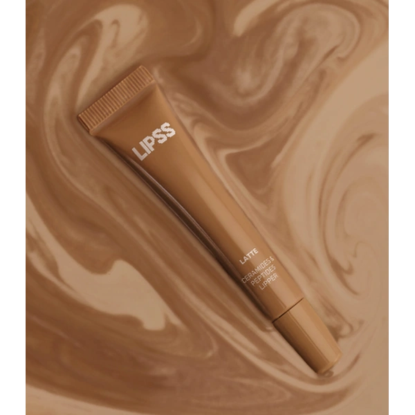 Блиск для губ з пептидами з ароматом латте