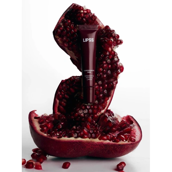 Блиск для губ з пептидами з ароматом гранату