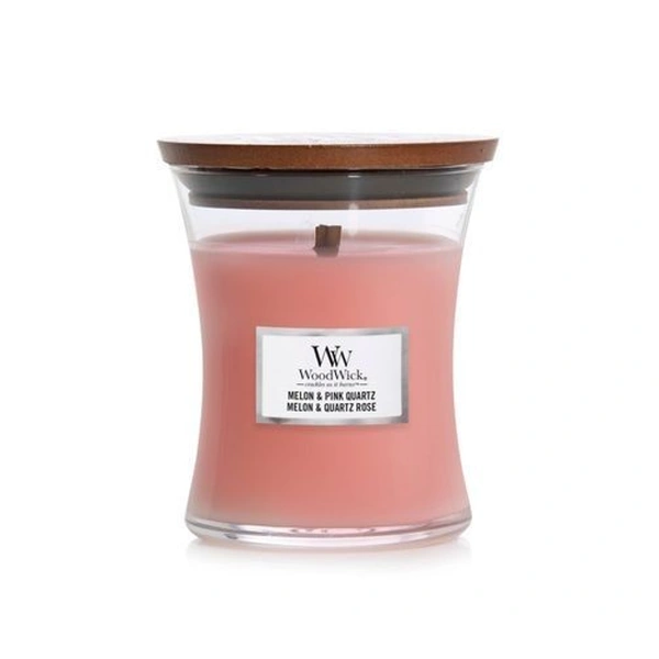 Ароматична свічка з ароматом дині та рожевого кварцу