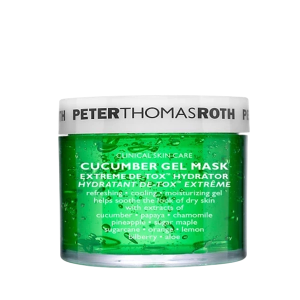 Гелева маска для обличчя для інтенсивного детоксу та зволоження з екстрактом огірка