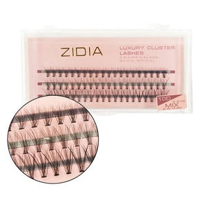 Вії пучкові (3 стрічки, розмір 8,10,12 мм)