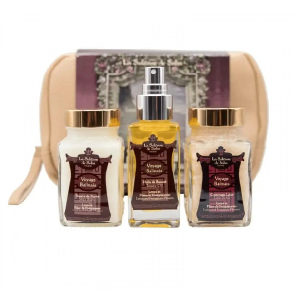 Набір подарунковий (крем для тіла масло каріте+скраб+олійка)