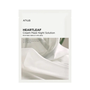 Зміцнювальна нічна тканинна маска з керамідами та екстрактом хауттюйнії