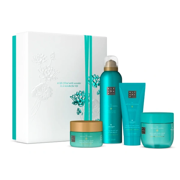 Подарунковий набір (скраб для тіла+пінка для душу+крем для тіла+маска)