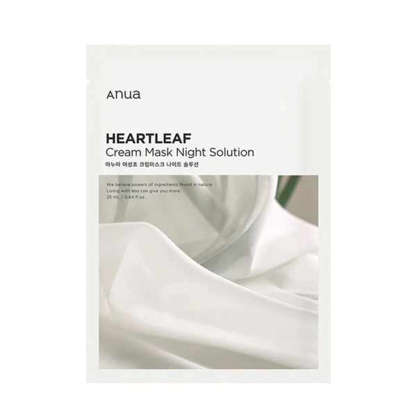 Зміцнювальна нічна тканинна маска з керамідами та екстрактом хауттюйнії