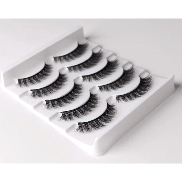 Накладні вії на стрічці багаторазові (5 пар)