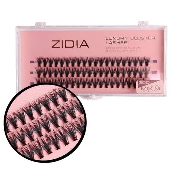 Вії пучкові (3 стрічки, розмір 8,9,10 мм)