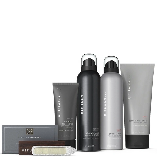 Подарунковий набір (аромат в машину+пінка для душу+скраб для обличчя+гель для душу)