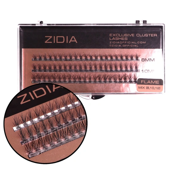 Вії пучкові (3 стрічки, розмір 8,10,12 мм)