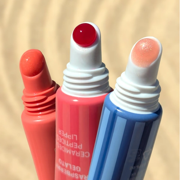 Блиск для губ з пептидами з ароматом малинового морозива