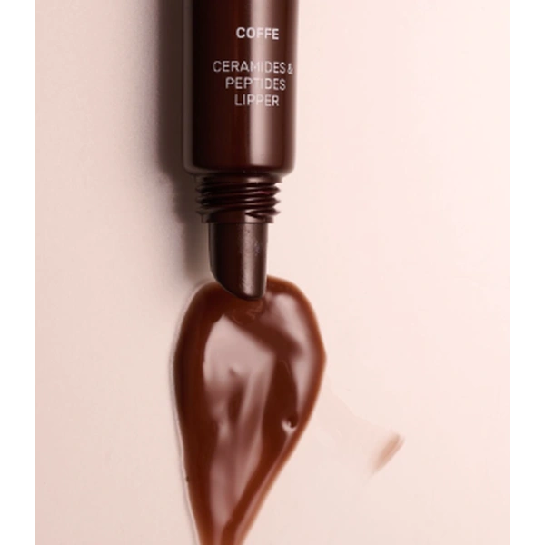 Блиск для губ з пептидами з ароматом кави