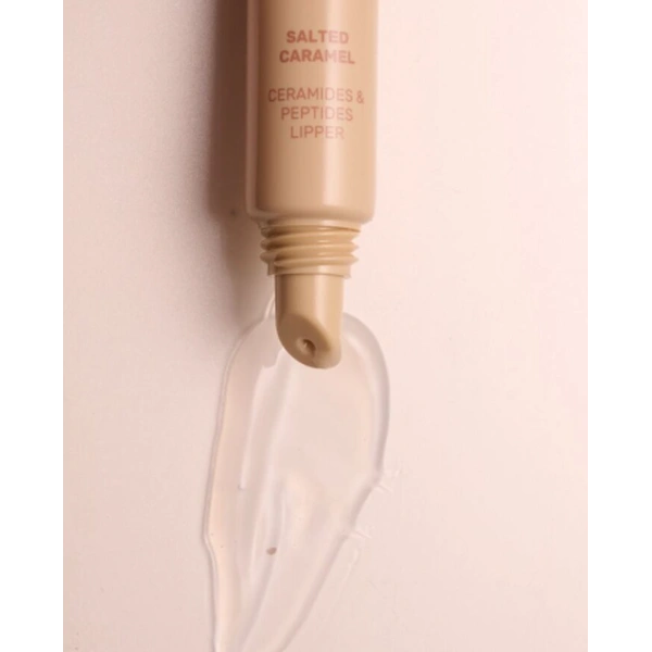 Блиск для губ з пептидами з ароматом карамелі