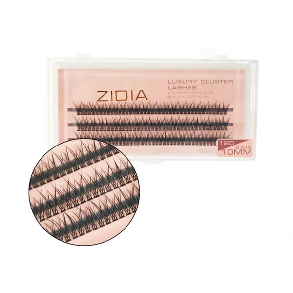 Вії пучкові (3 стрічки, розмір 10 мм)