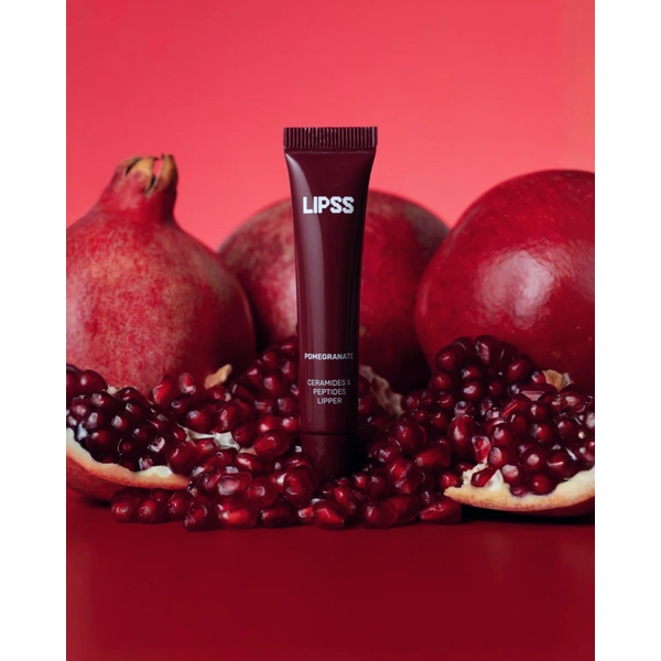 Блиск для губ з пептидами з ароматом гранату