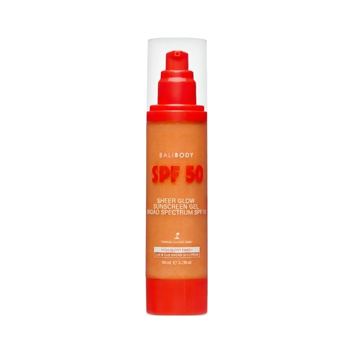 Сонцезахисний гель SPF 50 з ефектом природного сяйва