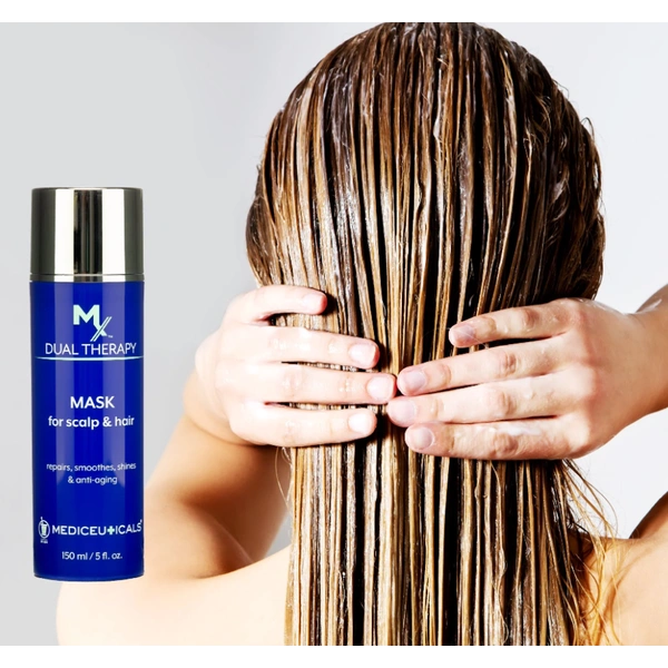 Відновлювальна та антивікова маска для волосся і шкіри голови