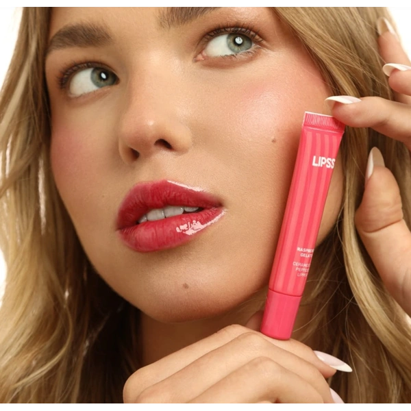 Блиск для губ з пептидами з ароматом малинового морозива