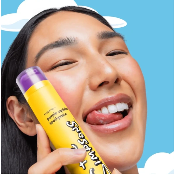 Зубна паста зі смаком малини та лимонаду