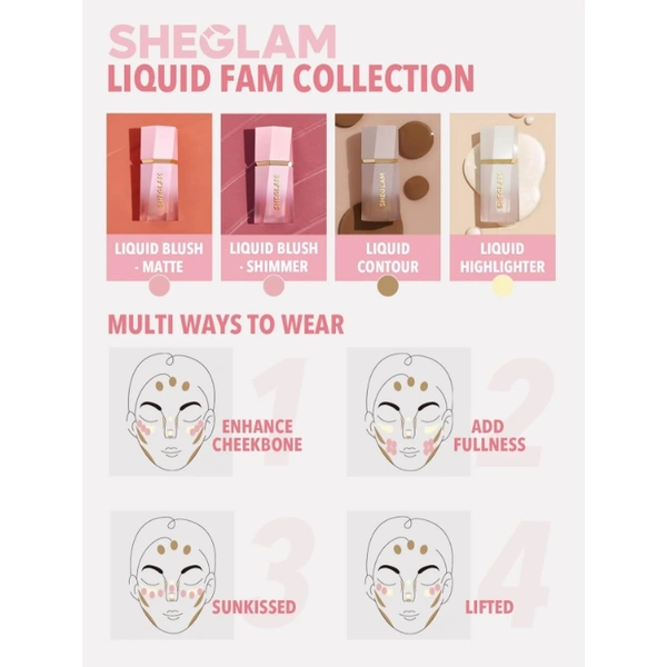 Рідкі рум'яна для обличчя