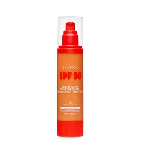 Сонцезахисний гель SPF 50 з ефектом природного сяйва