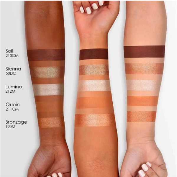 Палітра тіней у міні форматі + пензлик для розтушовки