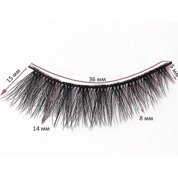 Накладні вії на стрічці багаторазові (5 пар)