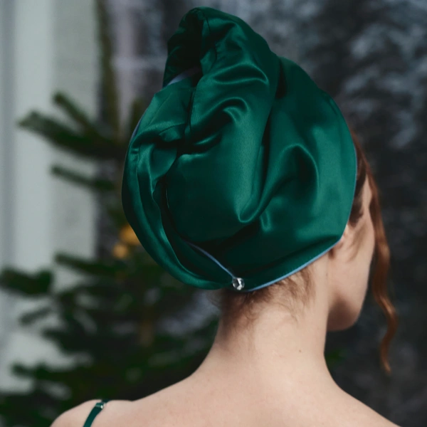 Шовковий тюрбан для вологого волосся
