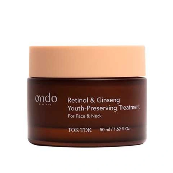 Антивіковий крем для обличчя, шиї та зони декольте з ретинолом та женьшенем