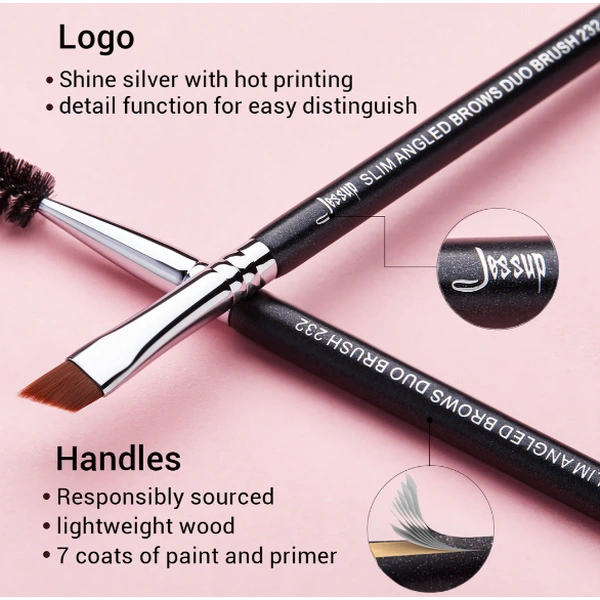 Пензлик для нанесення помадки та тіней для брів