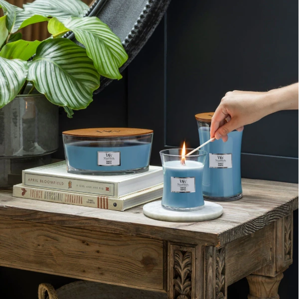 Ароматична свічка з ароматом морської солі та перлин