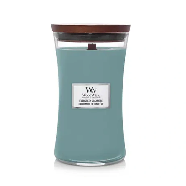 Ароматична свічка з ароматом сосни, свіжого повітря та кашеміру