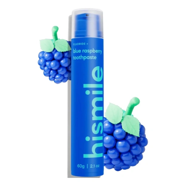 Зубна паста зі смаком блакитної малини