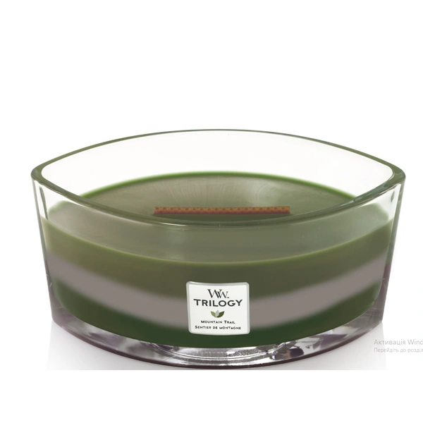 Ароматична свічка з ароматом трав, кедру та ялини