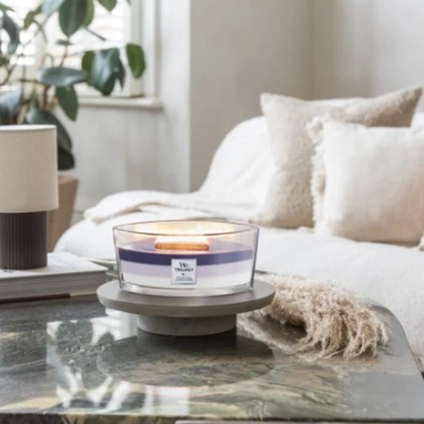 Ароматична свічка з ароматом сливи, евкаліпта та лаванди