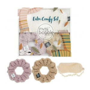 Набір з двох резинок для волосся та маски для сну