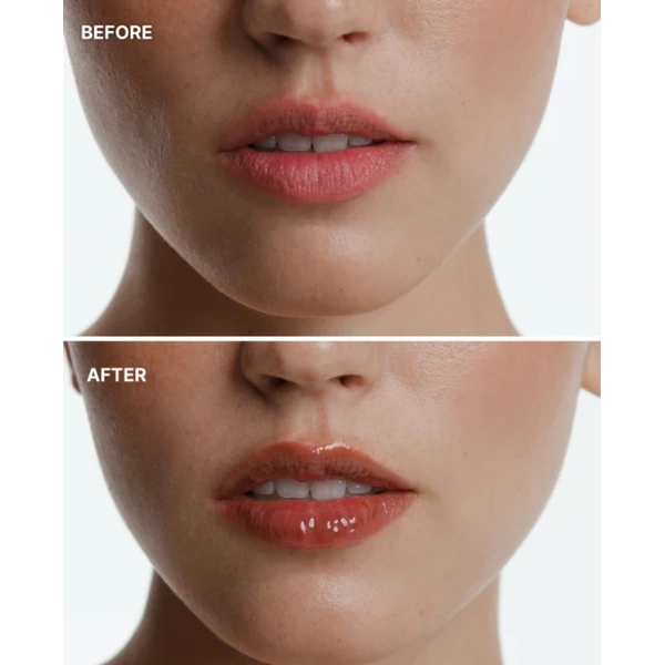 Блиск для губ з пептидамиз ароматом дубайського шоколаду