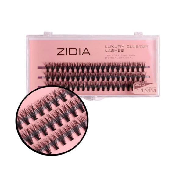 Вії пучкові (3 стрічки, розмір 11 мм)