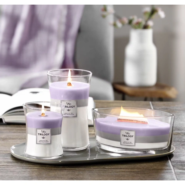 Ароматична свічка з ароматом бузини, сандалу та кедру