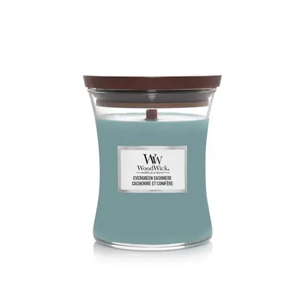 Ароматична свічка з ароматом сосни, свіжого повітря та кашеміру