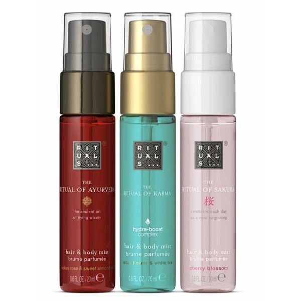 Набір ароматизованих спреїв для тіла у міні форматі