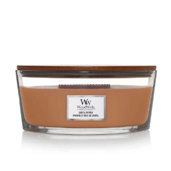 Ароматична свічка з ароматом червоного дерева, евкаліпта та амбри