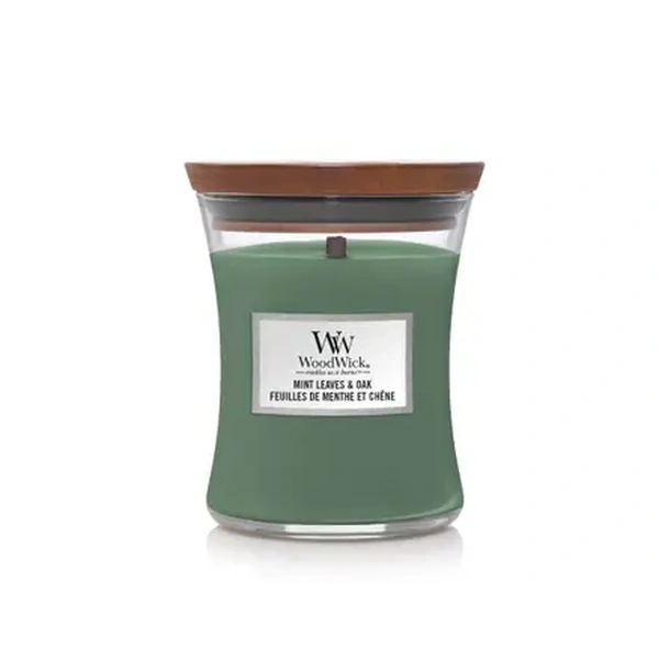 Ароматична свічка з ароматом м'яти та дуба
